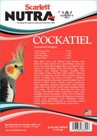 Scarlett Nutra Cockatiel