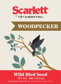 Scarlett Woodpecker Wild Bird Seed
